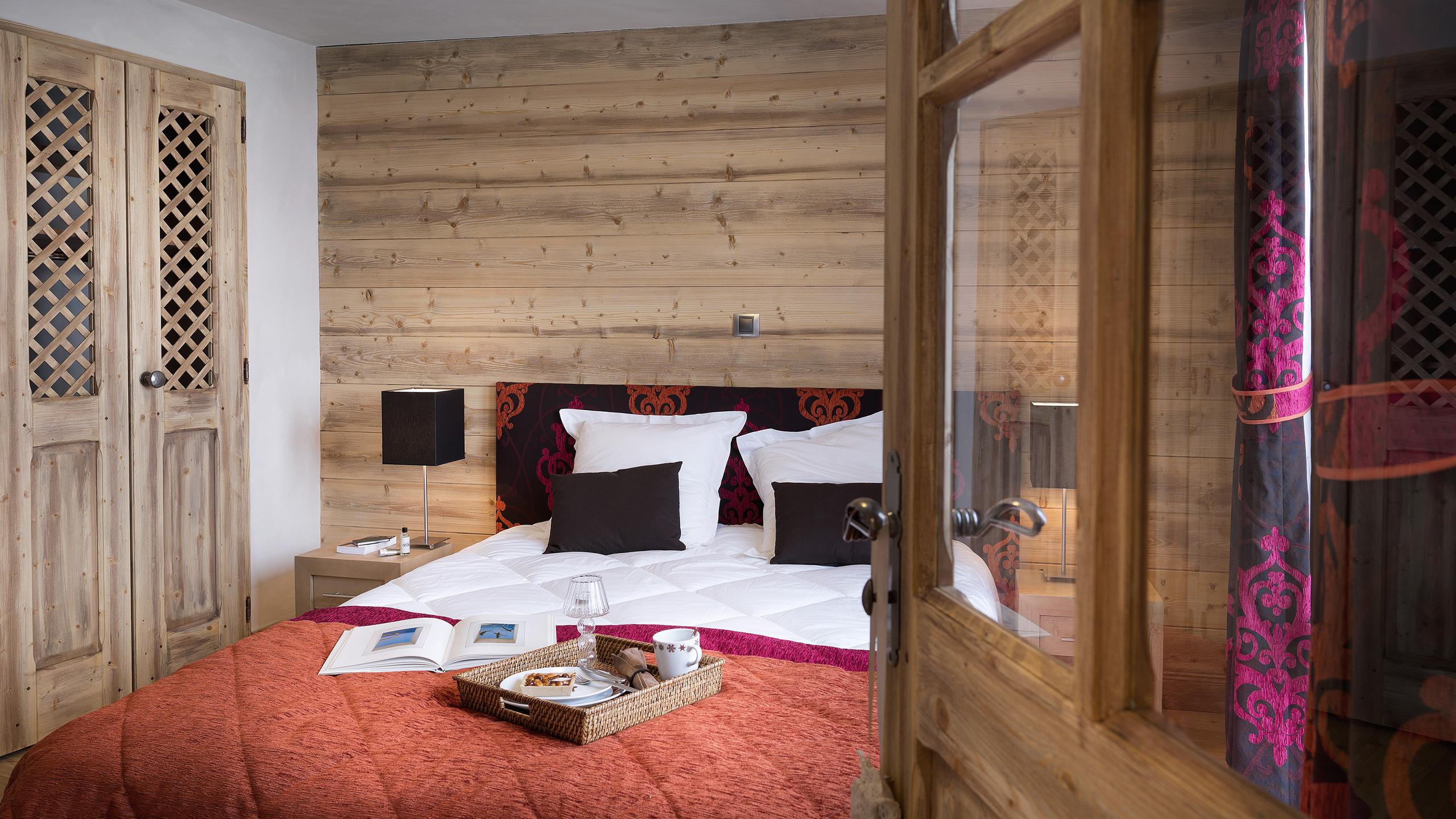 Chambre dans un appartement des Chalets Bérénice à Samoëns