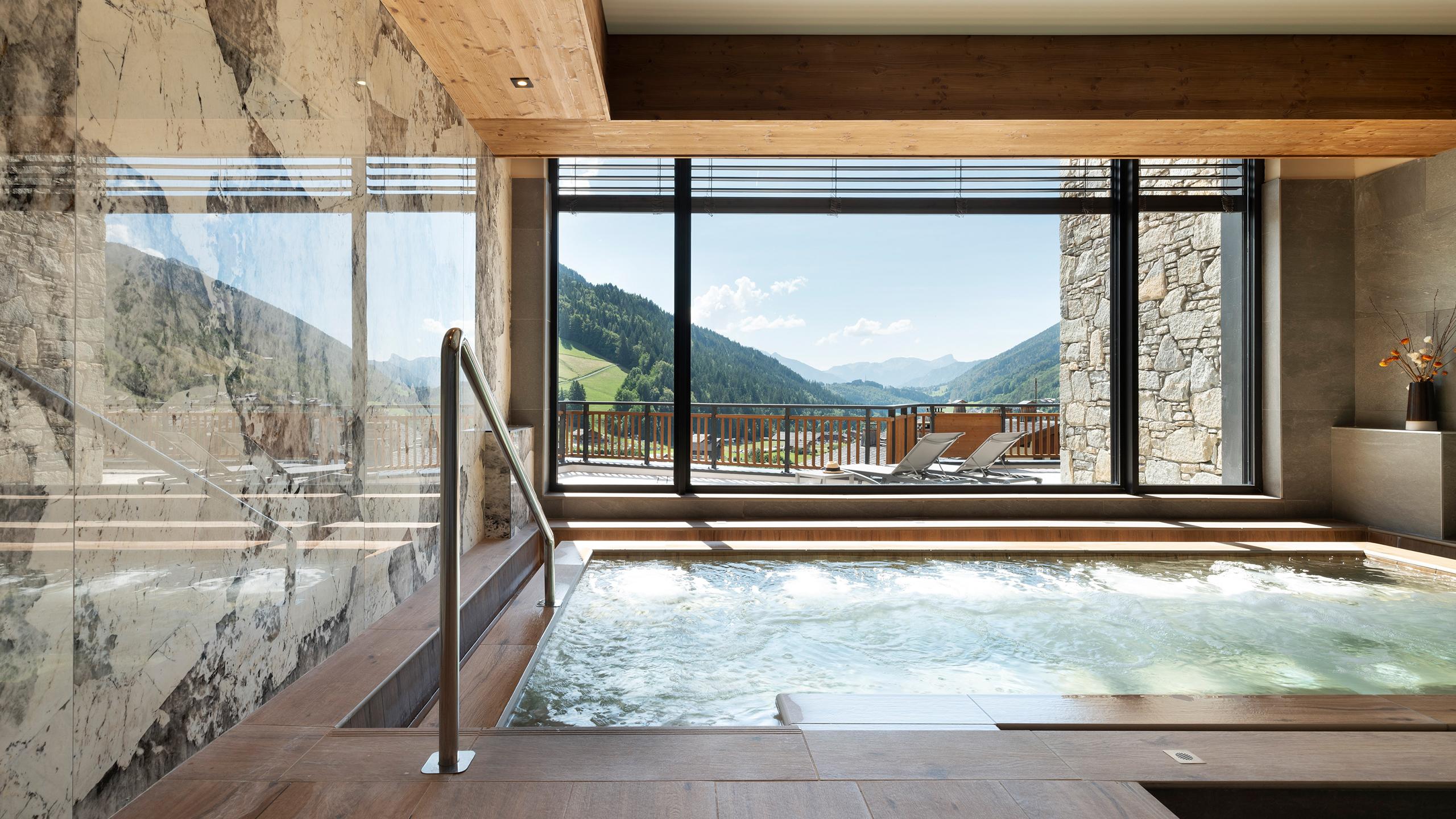 Grand Bornand - Chalets de Joy - Spa Montagnes du Monde® - Espace bien-être - ©Studio Bergoend