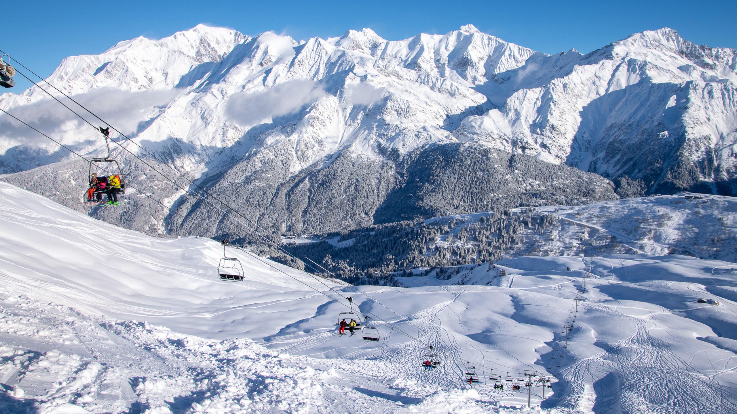 Les Contamines-Hauteluce - Hiver - Télésiège aux Contamines-Montjoie