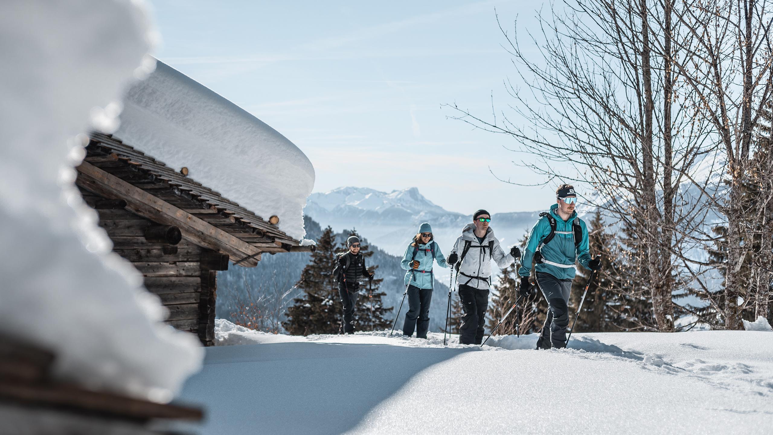 Domaine Le Grand-Bornand - Hiver - Raquettes