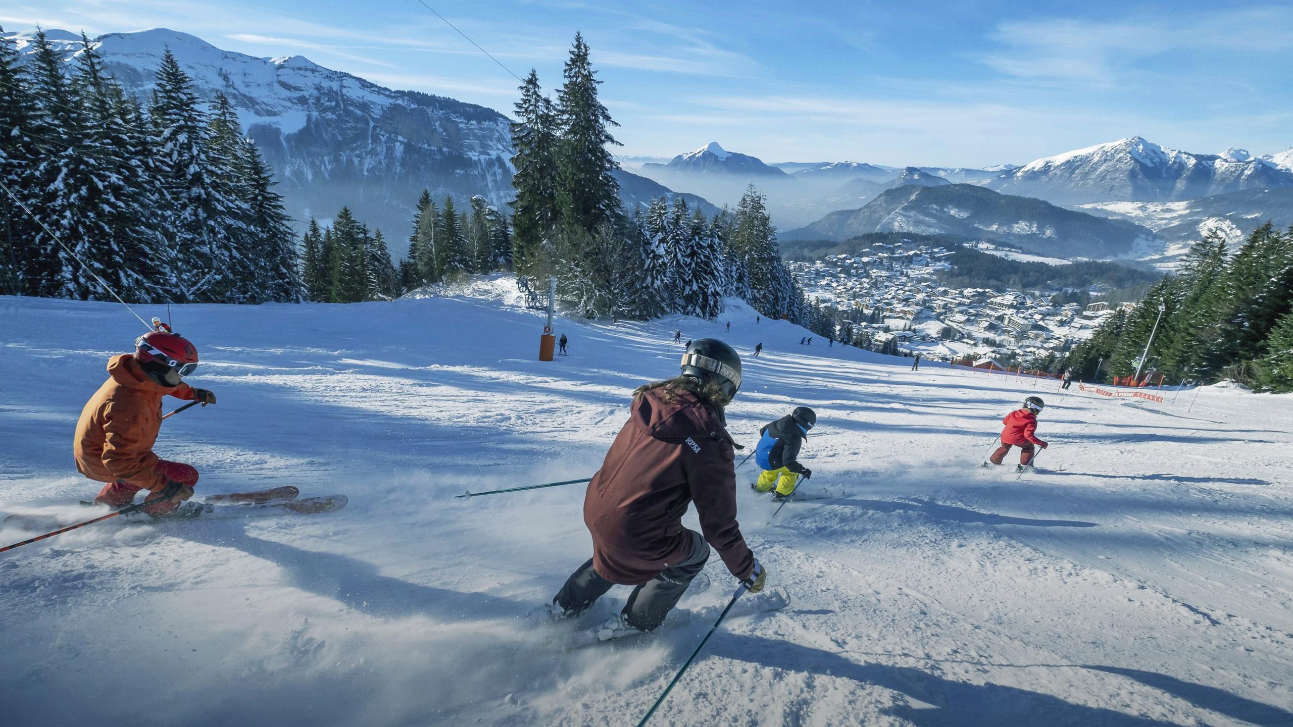 Le Grand Massif - Les Carroz - Hiver - Skieurs