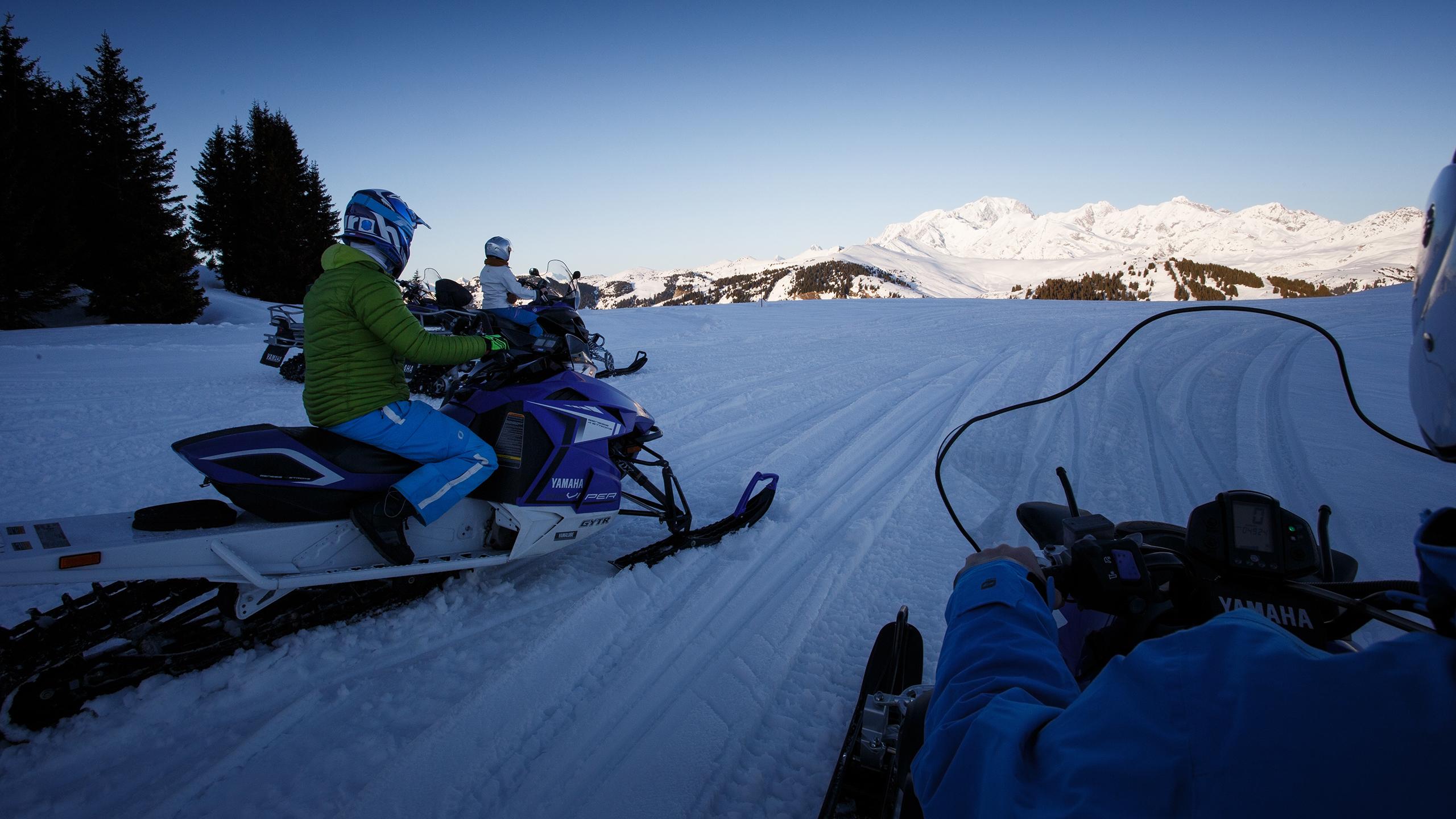 Beaufortain - Les Saisies - Hiver - Motoneige