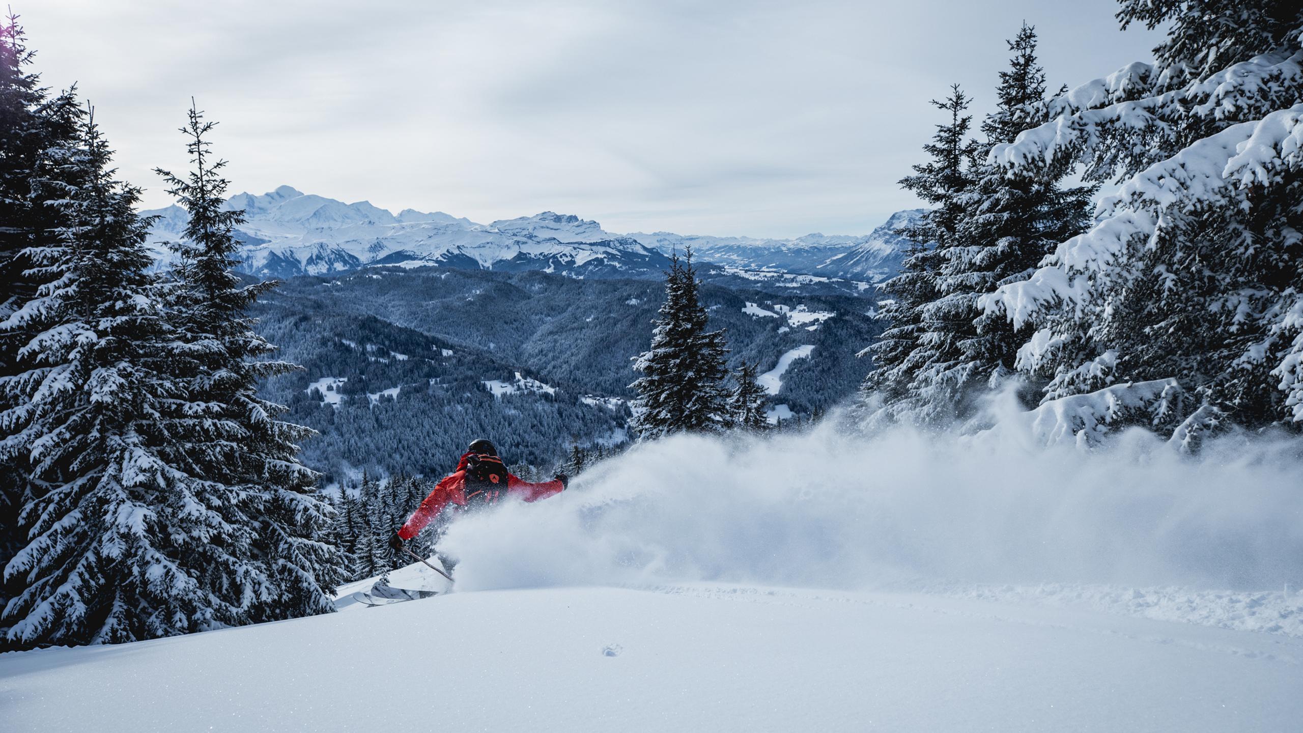 Massif - Chablais - Hiver - Skieur hors-piste