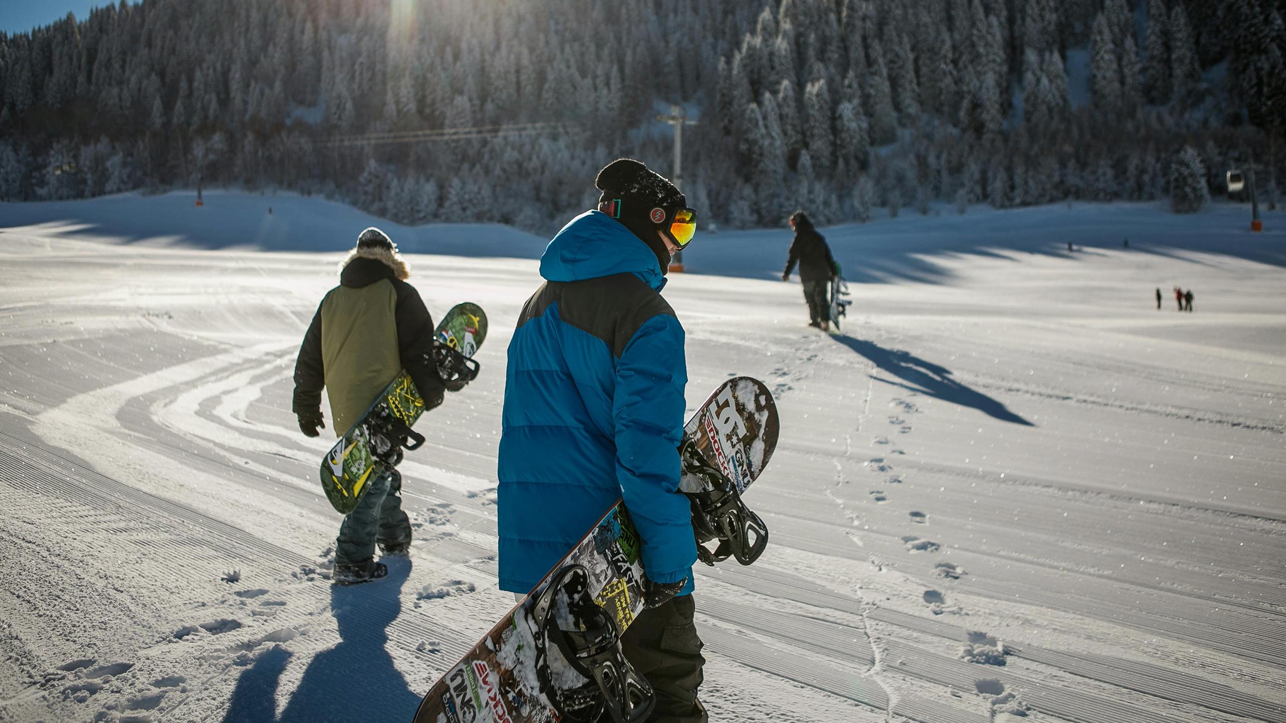 Hiver - Snowboarders