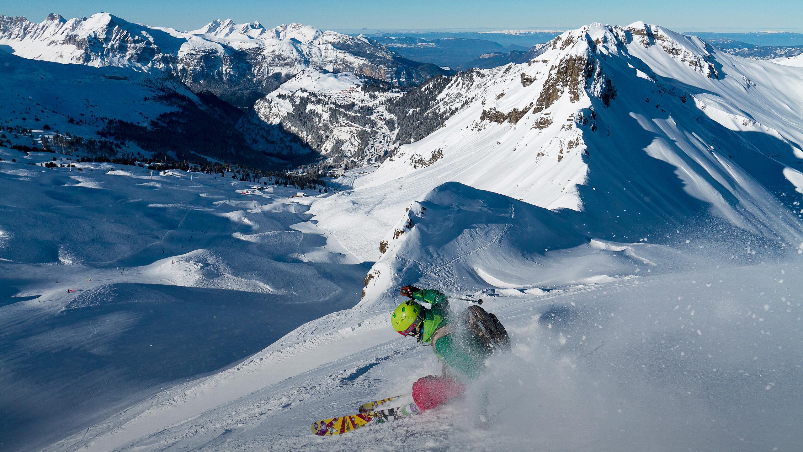 Massif du Giffre - Samoëns - Hiver - Ski hors-piste