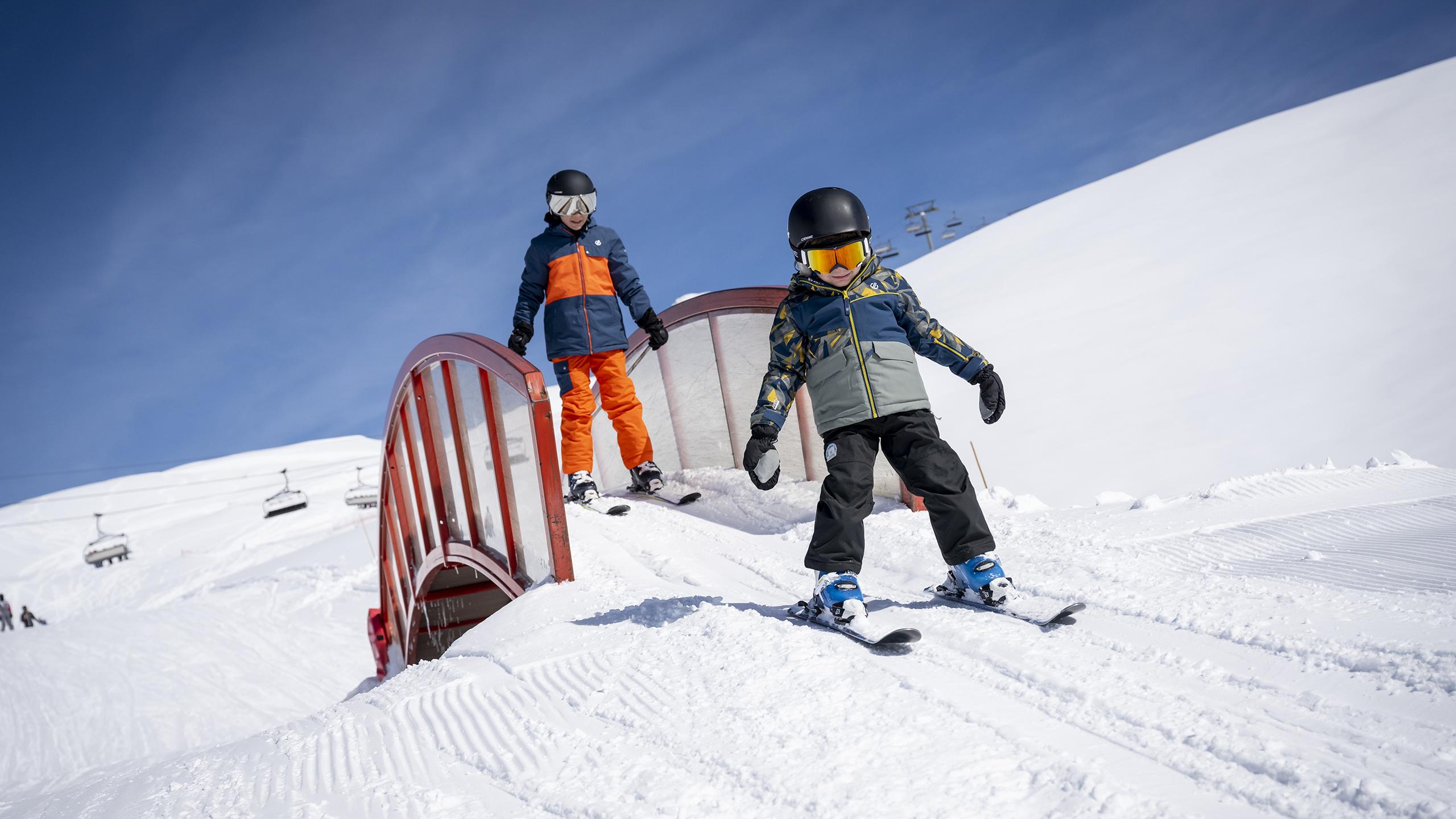 La Plagne - Hiver - Enfants au ski