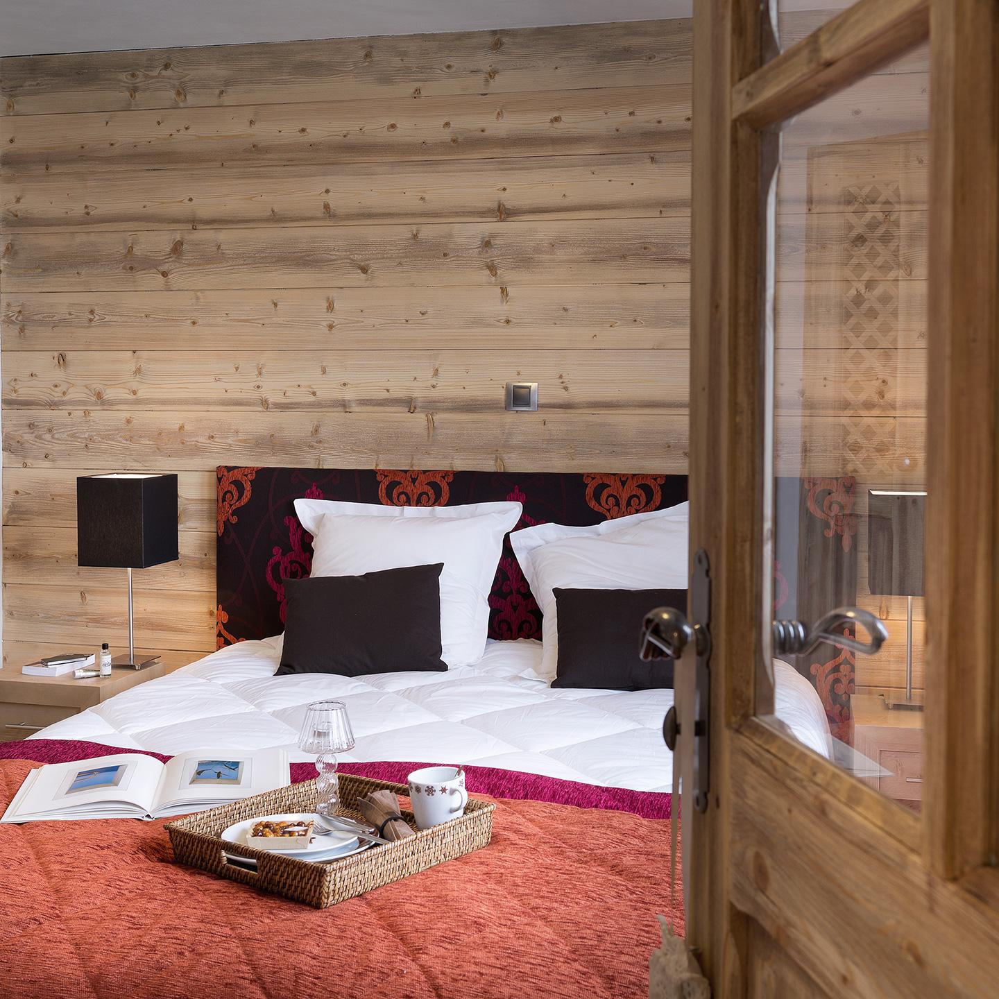 Chambre dans un appartement des Chalets Bérénice à Samoëns