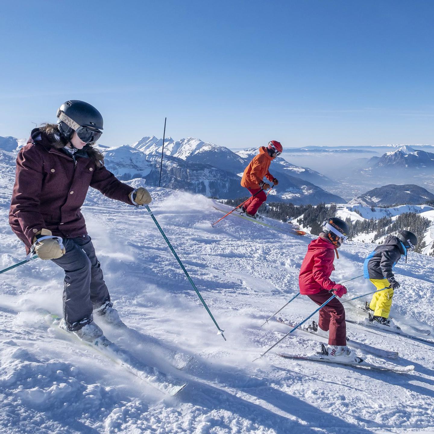 Les Carroz d'Arâches - Domaine Skiable - Grand Massif - Skieurs