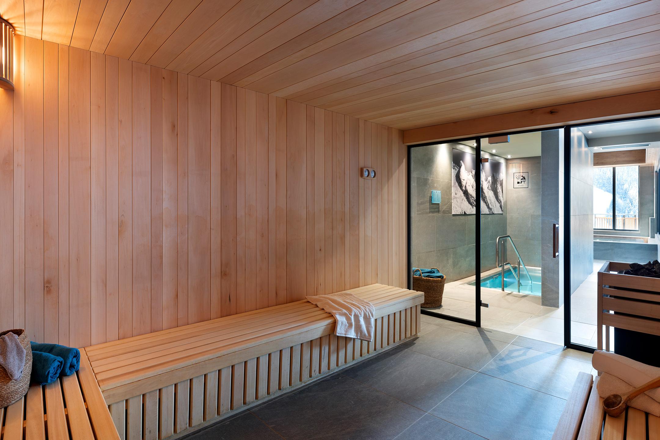 Chalets de Joy - Le Grand Bornand - Espace bien-être - Sauna ©studio-bergoend