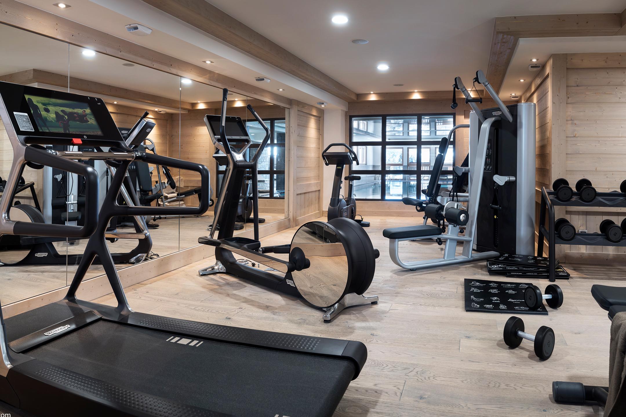 Salle de fitness de l'espace bien-être du Roc des Tours au Grand Bornand Chinaillon