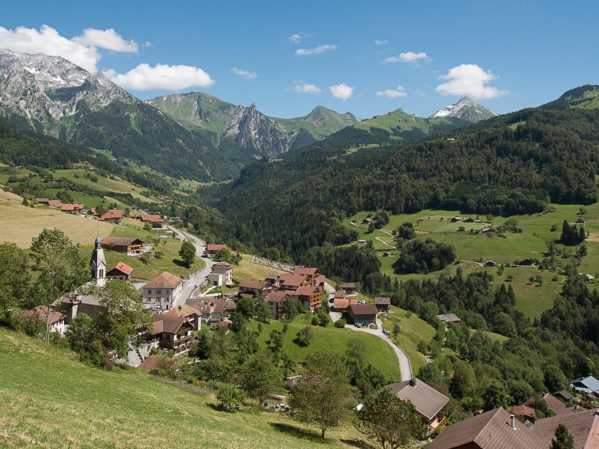 Manigod - Été - Panorama - Village