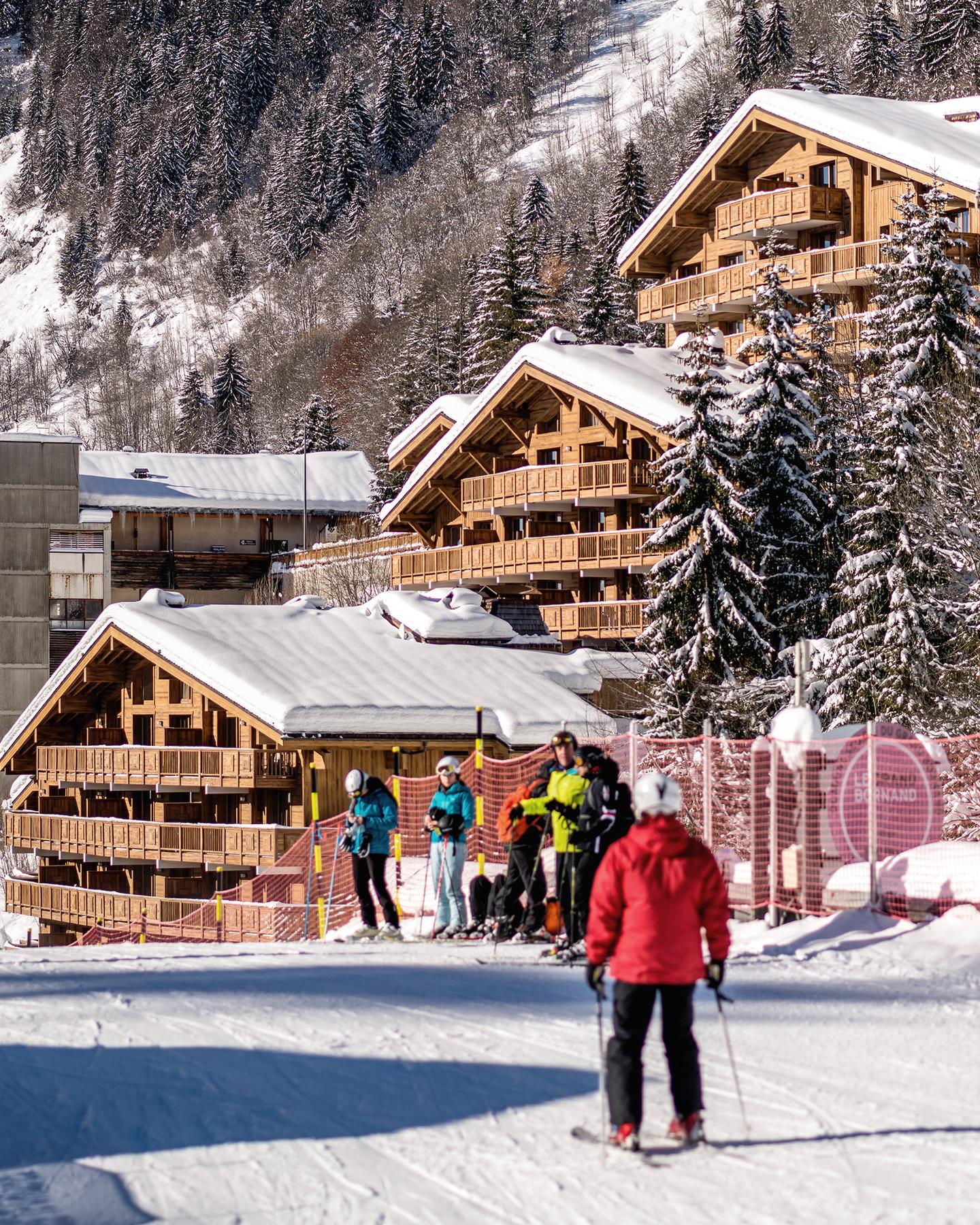 Le Roc des Tours au Grand-Bornand - Vue extérieure en hiver