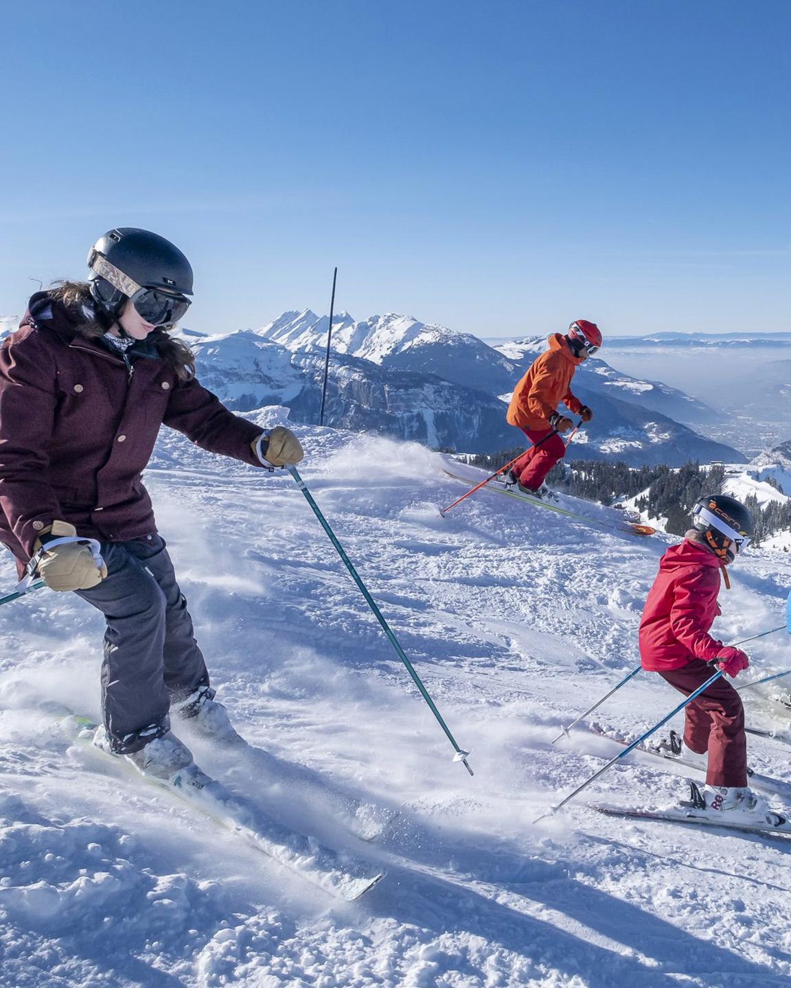 Les Carroz d'Arâches - Domaine Skiable - Grand Massif - Skieurs
