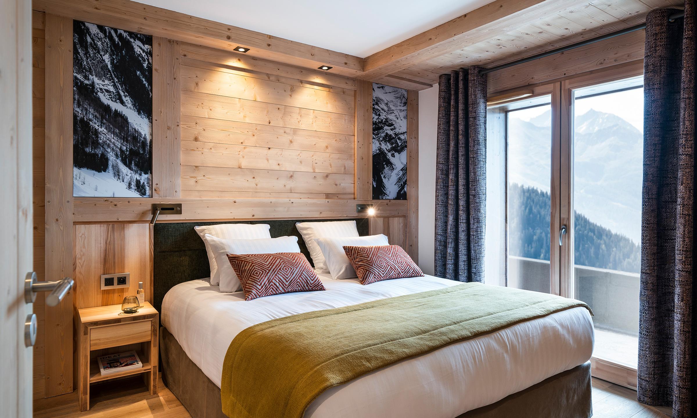 Chambre d'un appartement de la résidence Alpen Lodge à La Rosière