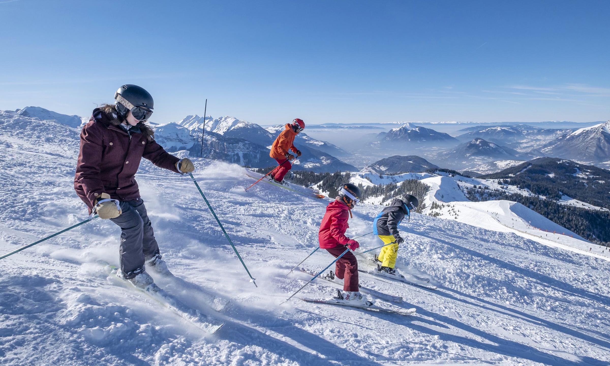 Les Carroz d'Arâches - Domaine Skiable - Grand Massif - Skieurs