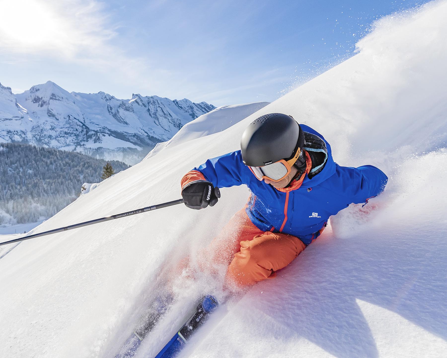 Ski hors-piste sur le domaine de La Clusaz-Manigod, en Haute-Savoie